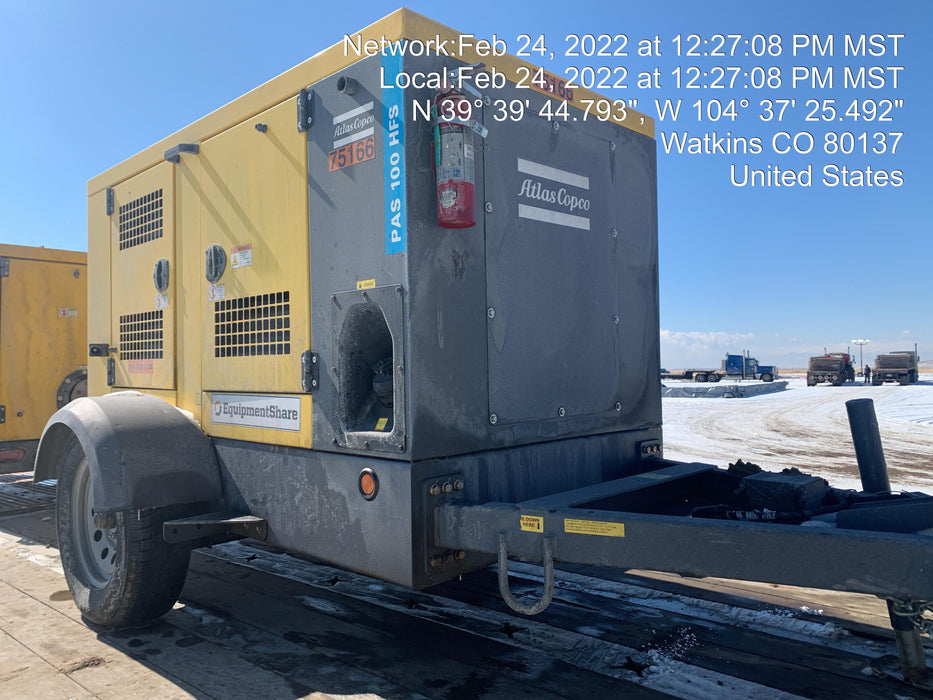2020 ATLAS COPCO PAS 100 HF CS Enclosed