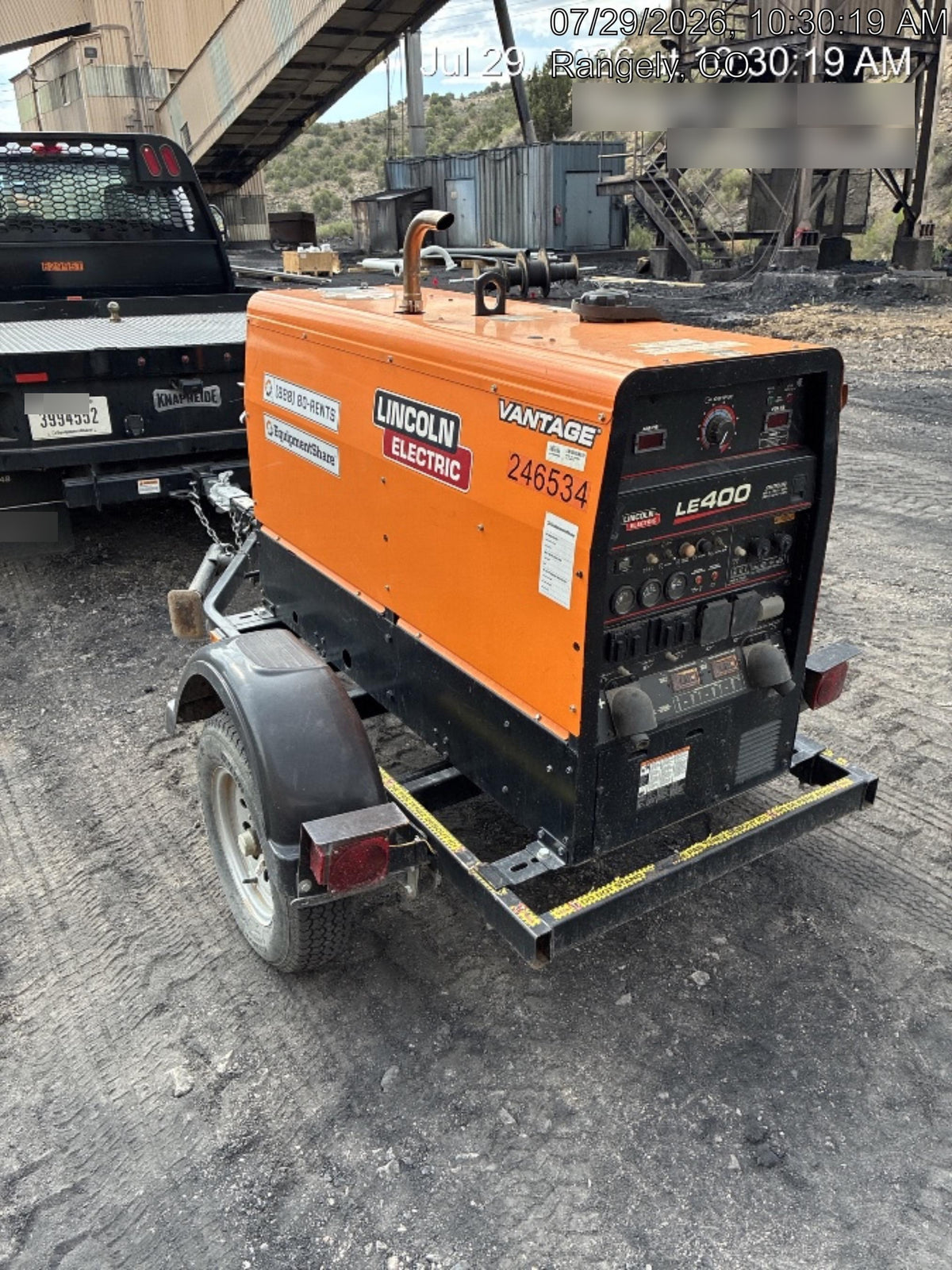 2022 Lincoln Electric LE400 Kubota V1505, Trlr, Cable Rack, Light Kit, ES Decals, T3