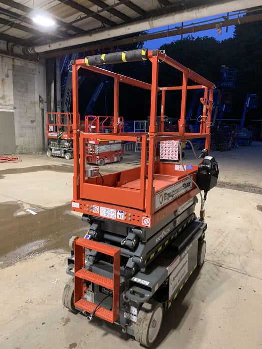 2020 Skyjack SJIII-3219 Solid NM Tires, Half height spring hinged entry gate, Dual Beacons, 800W Inverter