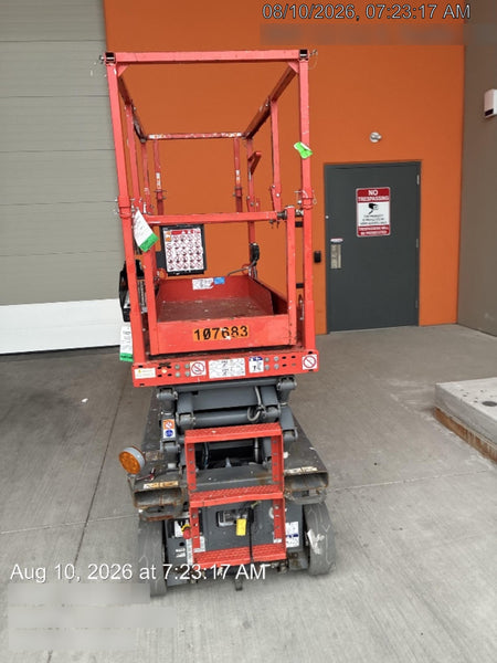 2020 Skyjack SJIII-3219 Solid NM Tires, Half height spring hinged entry gate, Dual Beacons, 800W Inverter