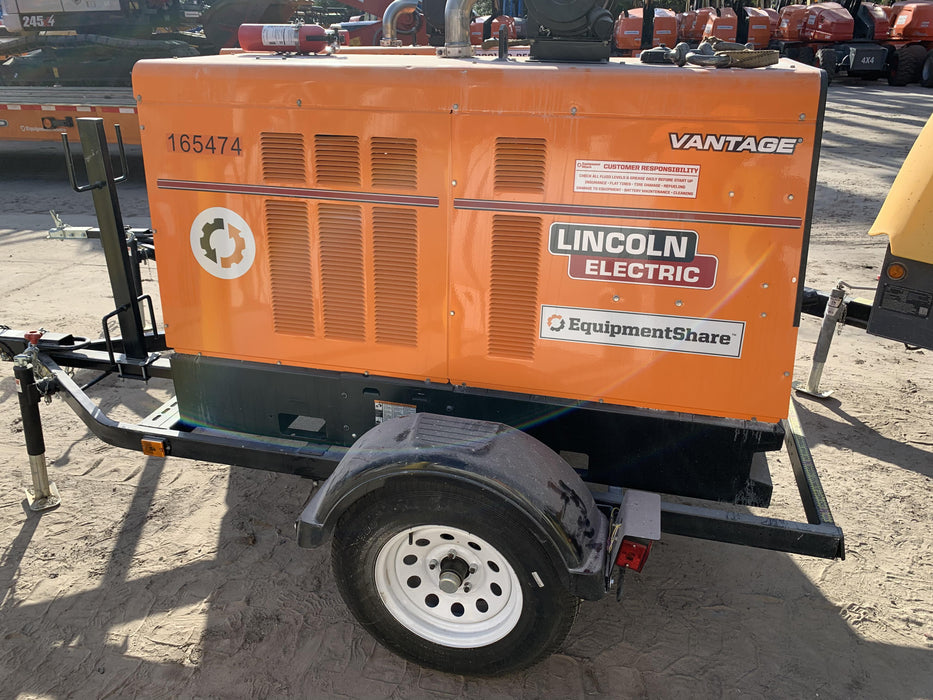 2021 Lincoln Electric Vantage 549X Ready Pak 3, ORANGE (includes trailer, cable rack, fender light kit)