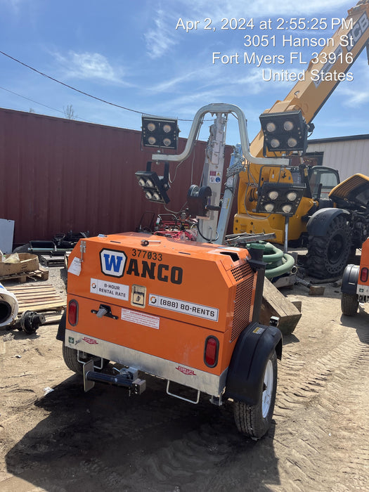 2023 Wanco WLTT-4MM4K Diesel, Deep Sea Controller, Shore Power Plug, Auto Start, (4) 350W LED Floodlights, 4kW Generator, 60 Gal Fuel Tank, 2" Ball, T3