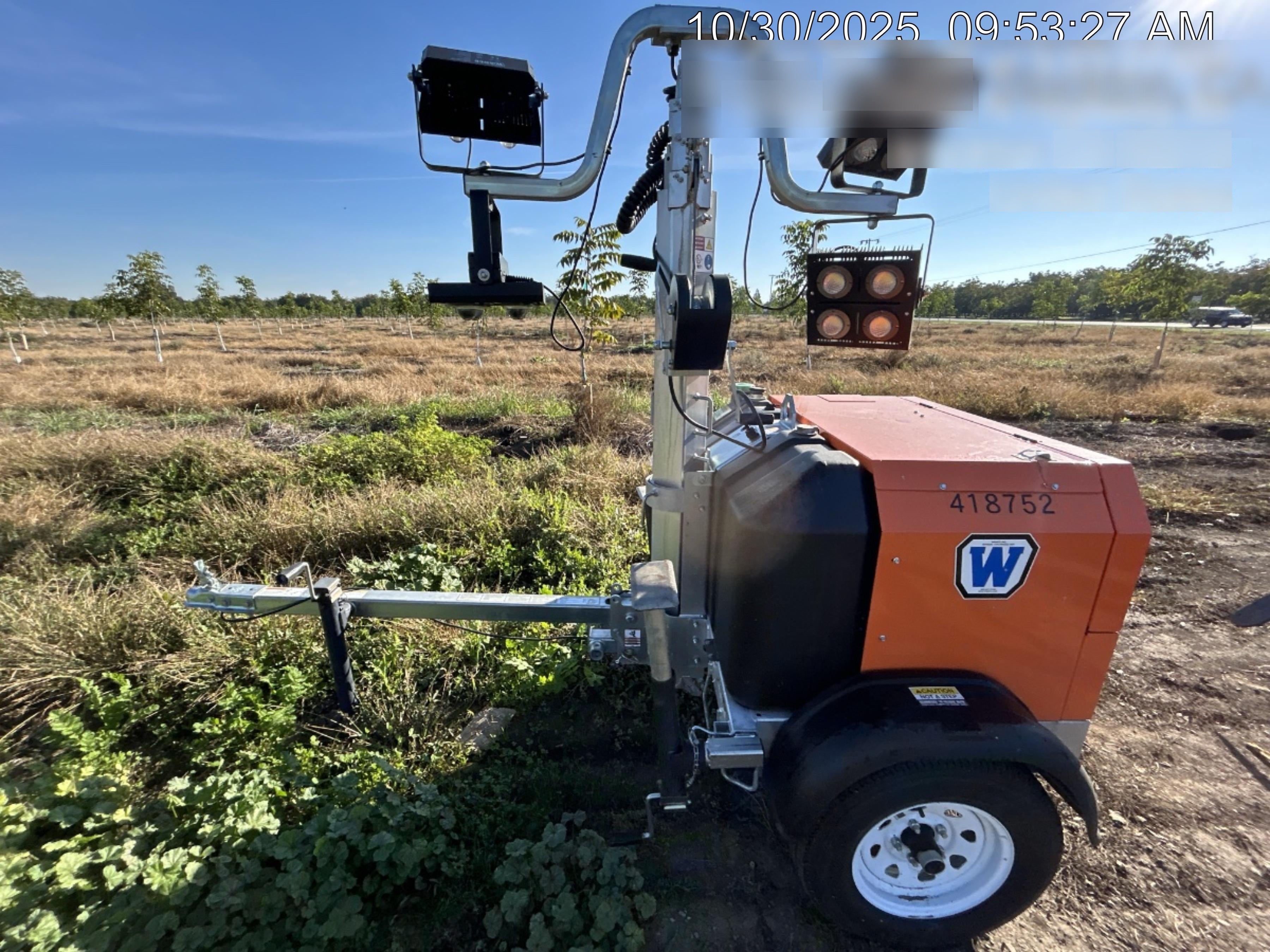 2024 Wanco WLTT-4MM4K Diesel, Deep Sea Controller, Shore Power Plug, Auto Start, (4) 350W LED Floodlights, 4kW Generator, 60 Gal Fuel Tank, 2" Ball, T3