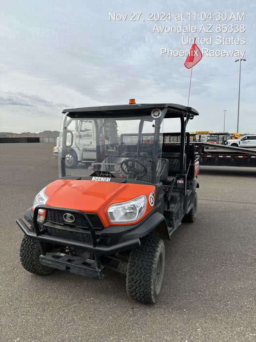 2023 Kubota RTV-X1140W-H 4WD, LED Strobe, Windshield Acrylic Clear, Plastic Canopy, Wire Harness Kit, Backup Alarm