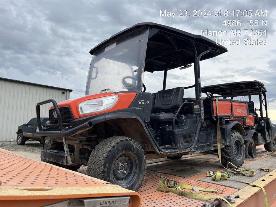 2021 Kubota RTV-X1140W-H Plastic Canopy, Windshield Acrylic Clear, LED Strobe Light, Wire Harness Kit, Back up Alarm