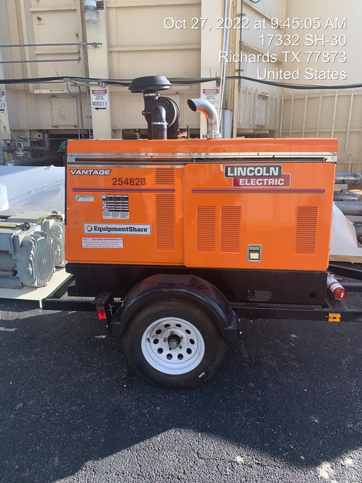 2022 Lincoln Electric Vantage 549X Crosslink Technology, Trailer Mounted, ES Decals, T3