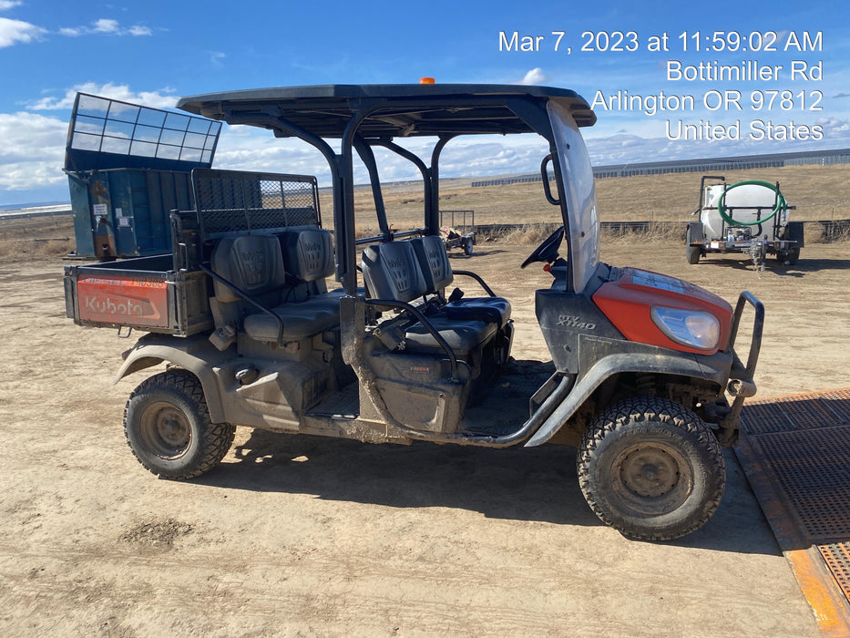 Kubota RTV-X1140W-H Plastic Canopy, Windshield Acrylic Clear, LED Strobe Light, Wire Harness Kit, Back up Alarm