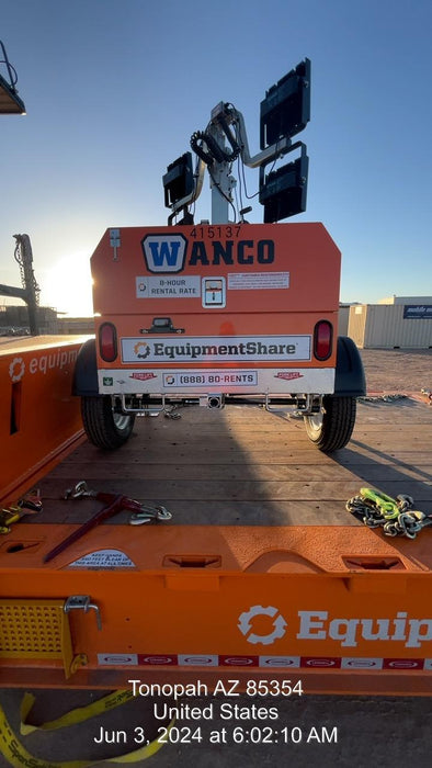 2024 Wanco WLTT-4MM4K Diesel, Deep Sea Controller, Shore Power Plug, Auto Start, (4) 350W LED Floodlights, 4kW Generator, 60 Gal Fuel Tank, 2" Ball, T3