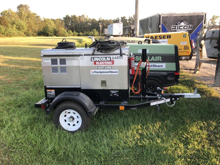2020 Lincoln Electric Vantage 322 Welder Ready-Pak 3, w/ GPS & Decals (includes trailer, cable rack, fender light kit)