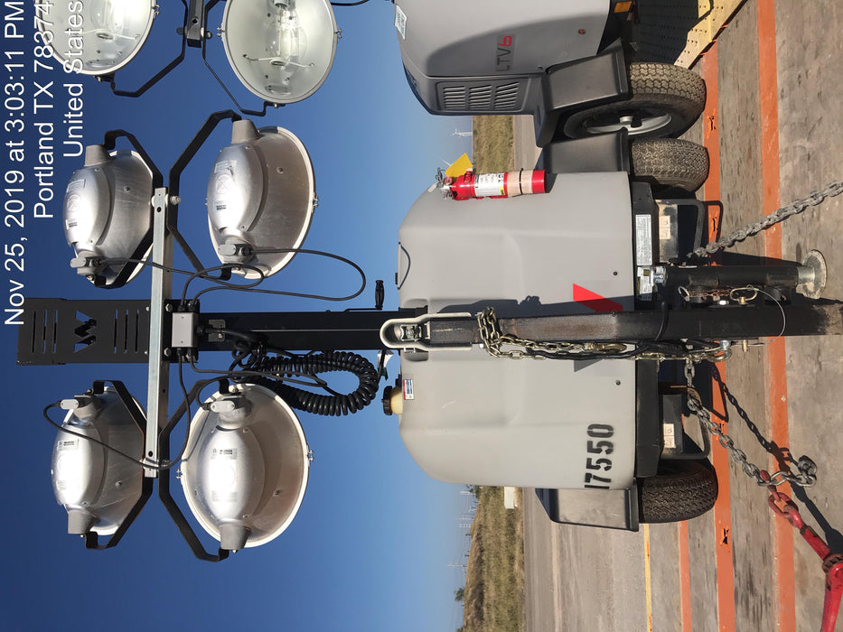 Wacker Neuson LTV6K-MH Wacker Neuson LTV6K Mobile Light Tower w/Fuel Level Sensor Installed