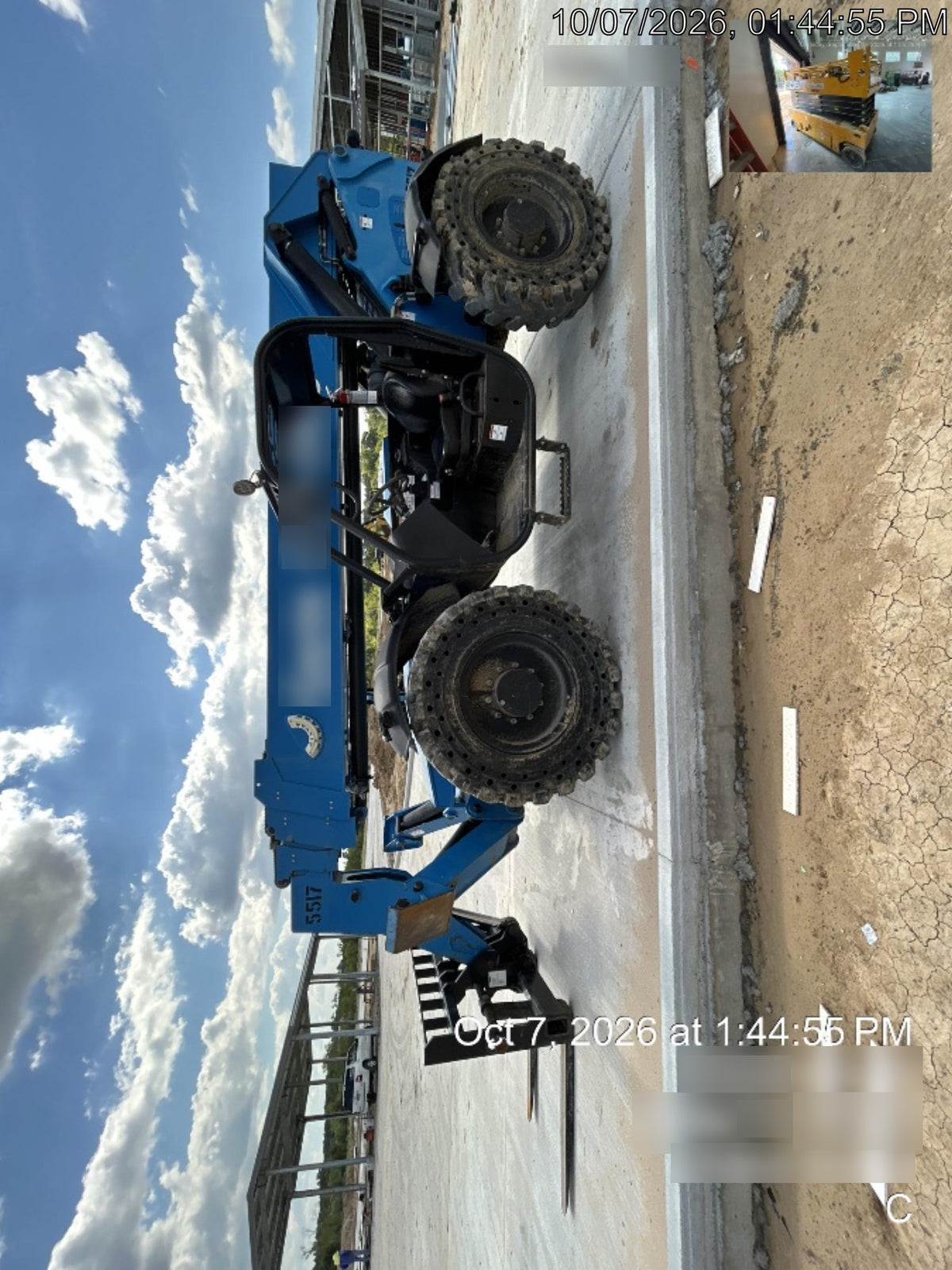 2017 Genie GTH-1056 Genie GTH1056, Solid Tires, 60" carriage, Open ROPS