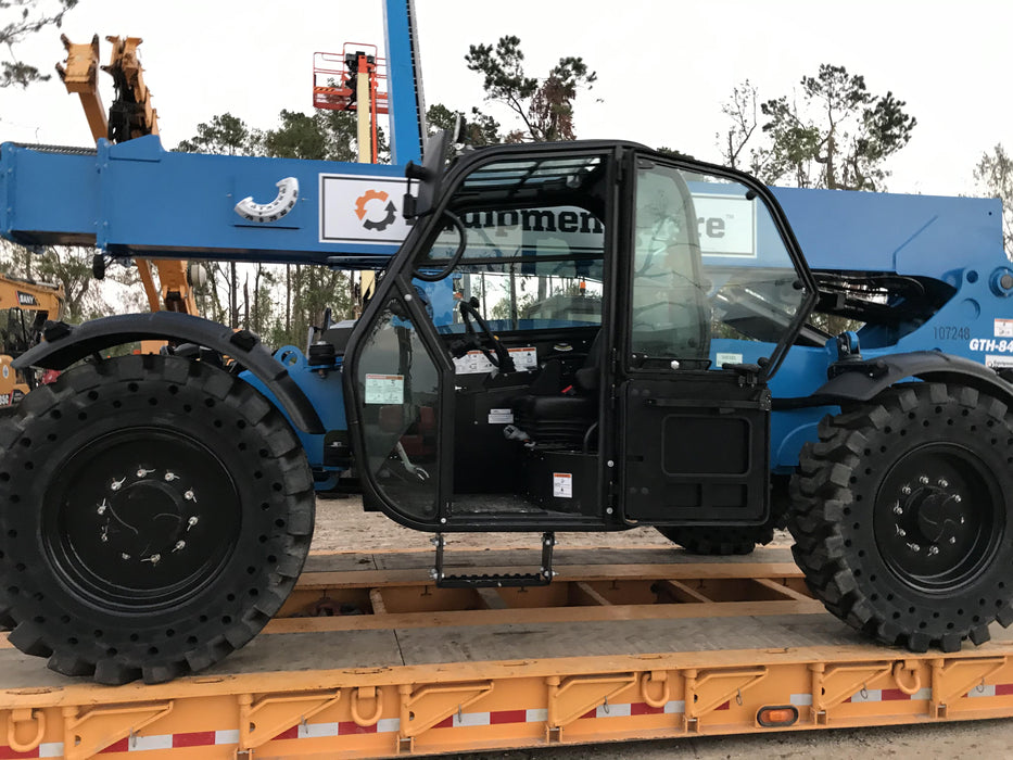 2020 Genie GTH-844 Cab/Heat/Air, Solid Tires, Work Lights, Beacon, Aux Hydraulics, Back up Alarm, Lifting Eye
