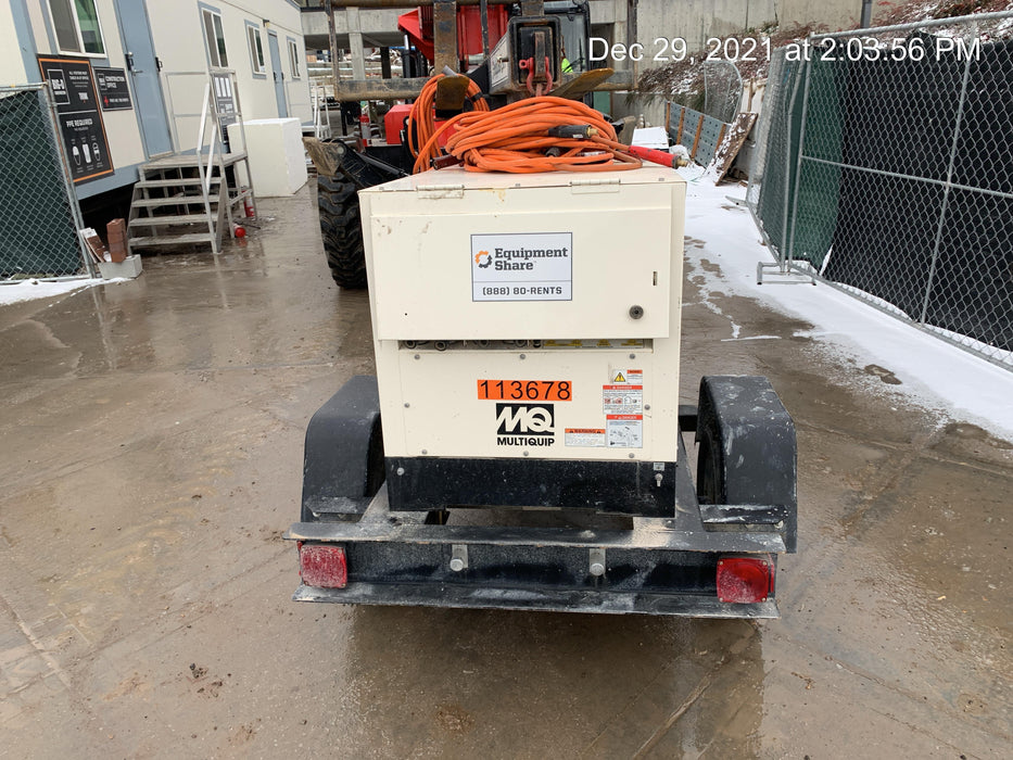 2020 Multiquip DLW400ESA4 400 amp Welder, 14kW, 120/240V, T4F Kubota, Trailer
