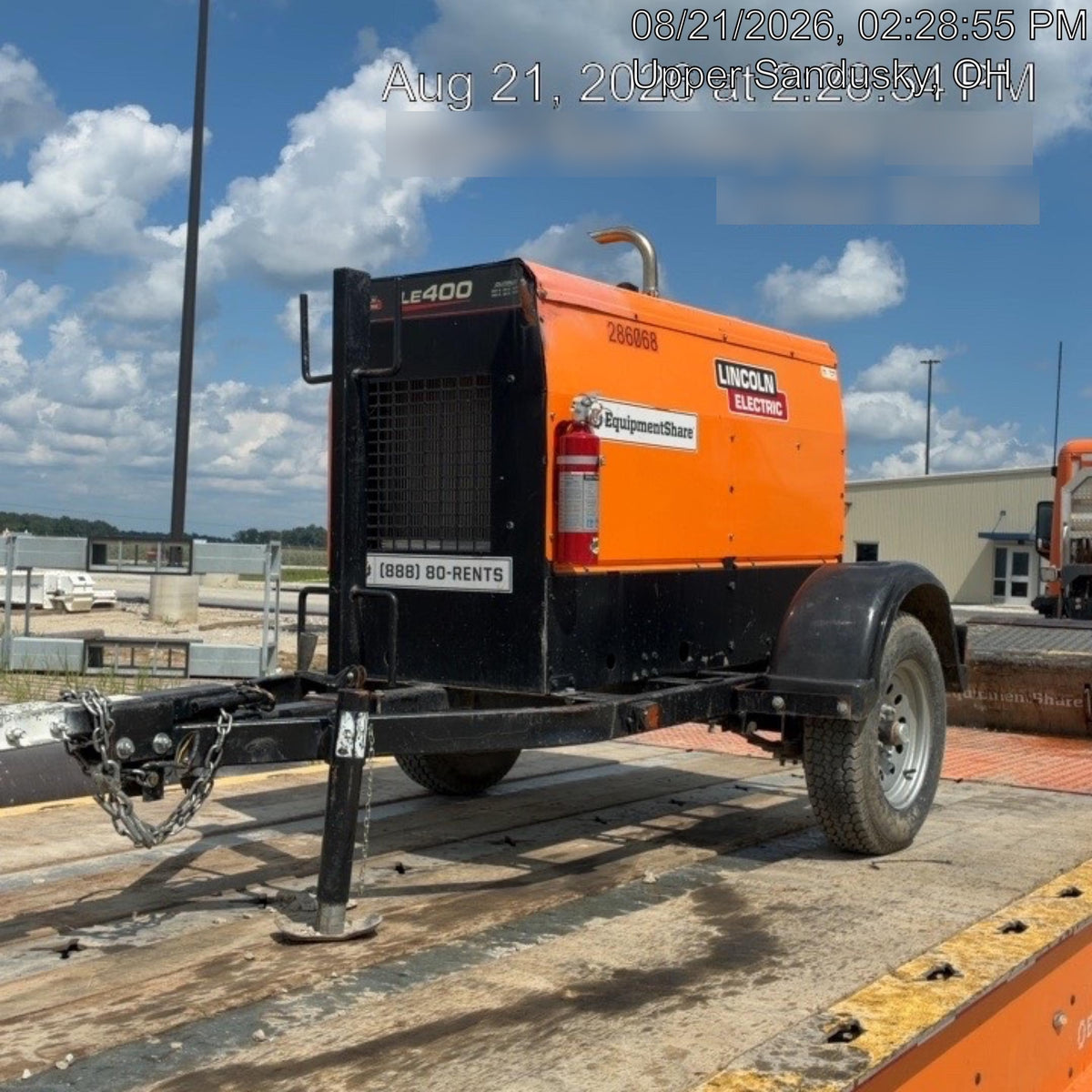 2022 Lincoln Electric LE400 Kubota V1505, Trlr, Cable Rack, Light Kit, ES Decals, T3