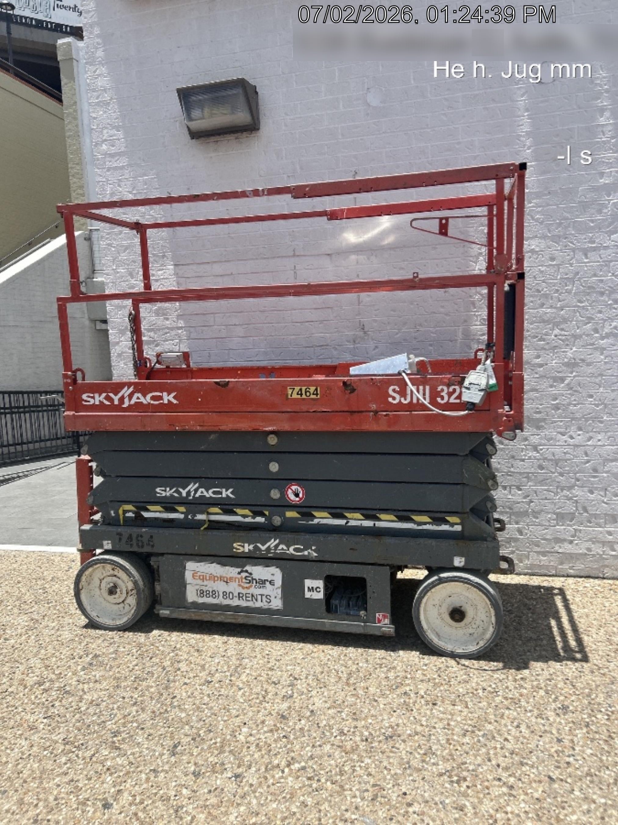 2018 Skyjack SJIII-3226 Skyjack SJIII3226 Scissor Lift w/Trojan Batteries