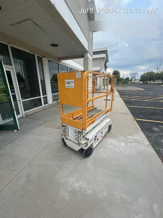Custom Equipment HB-1430 <ul>
 <li>Hy-Brid Scissor Lift</li>
  <li>Platform capacity up to 670 lbs.</li>
  <li>Working height up to 20 ft</li>
  <li>Weighs under 1,700 lbs.</li>
  <li>Non-marking wheels </li>
</ul>