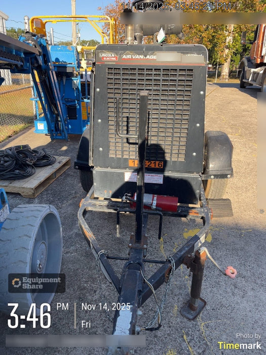2021 Lincoln Electric Air Vantage 566 Air Vantage 566X Ready Pak 3 (includes trailer, cable rack, fender light kit); no telematics