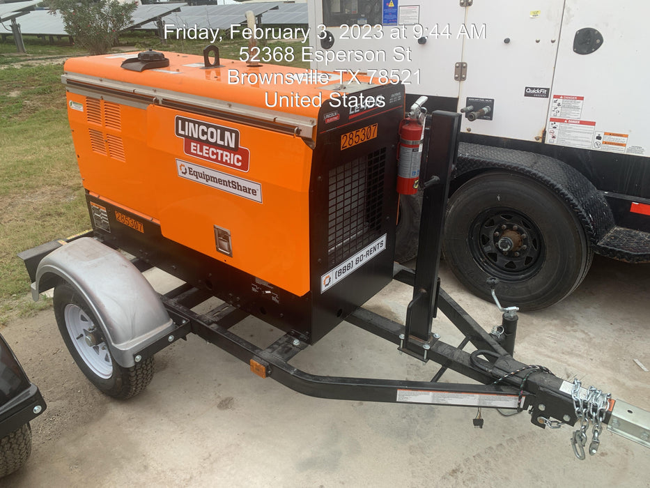 2022 Lincoln Electric LE400 Kubota V1505, Trlr, Cable Rack, Light Kit, ES Decals, T3