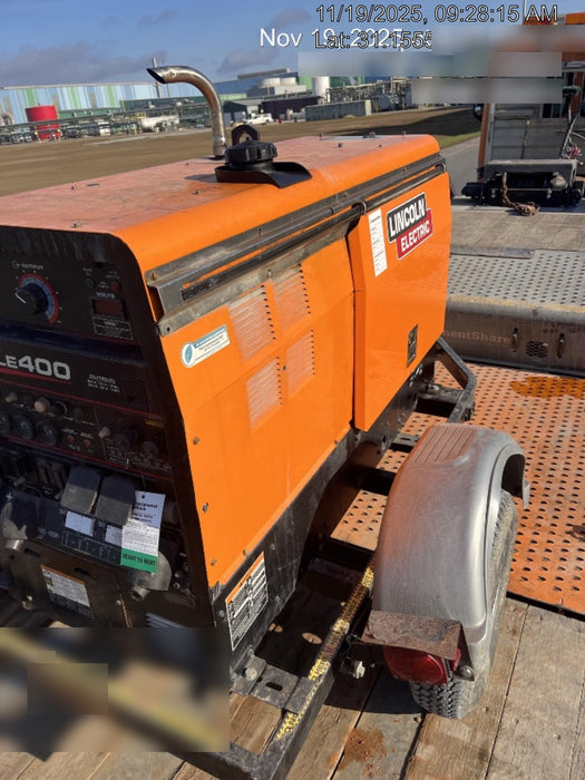 2022 Lincoln Electric LE400 Kubota V1505, Trlr, Cable Rack, Light Kit, ES Decals, T3