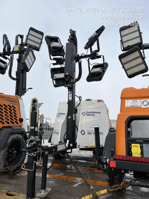 2023 Generac MLT2 Diesel, Flex Switch 120V Input, Powerzone Controller, (4) 320W LED Lights, 4kW Generator, 39.9 Gal Fuel Tank, 2" Ball, T3