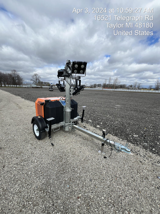 2024 Wanco WLTT-4MM4K Diesel, Deep Sea Controller, Shore Power Plug, Auto Start, (4) 350W LED Floodlights, 4kW Generator, 60 Gal Fuel Tank, 2" Ball, T3