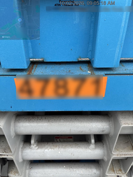 2019 Genie GS-2632 Folding rails with half height swing gate