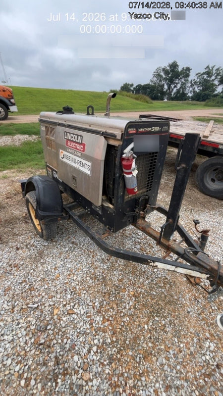 2018 Lincoln Electric Vantage 322 Lincoln Vantage 322 Welder Ready Pak 3 - Vantage 322, Trailer, Fender and light kit, Cable rack