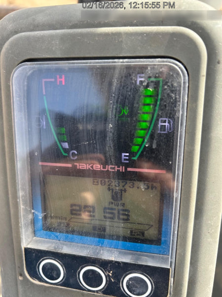 2019 Takeuchi TB260 Takeuchi TB260 Canopy w/Rubber Tracks, Auxiliary Hydraulics, Standard Blade, Manual QC