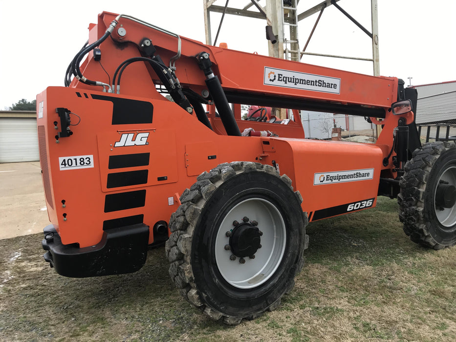 2019 Skytrak 6036 Canopy, Solid Tires, LED Work Lights, Beacon 50" Carriage, 48" Pallet Forks