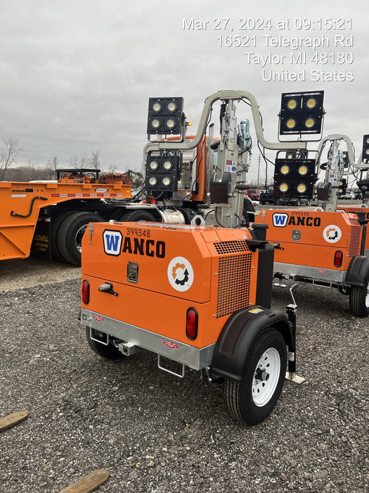 2024 Wanco WLTT-4MM4K Diesel, Deep Sea Controller, Shore Power Plug, Auto Start, (4) 350W LED Floodlights, 4kW Generator, 60 Gal Fuel Tank, 2" Ball, T3