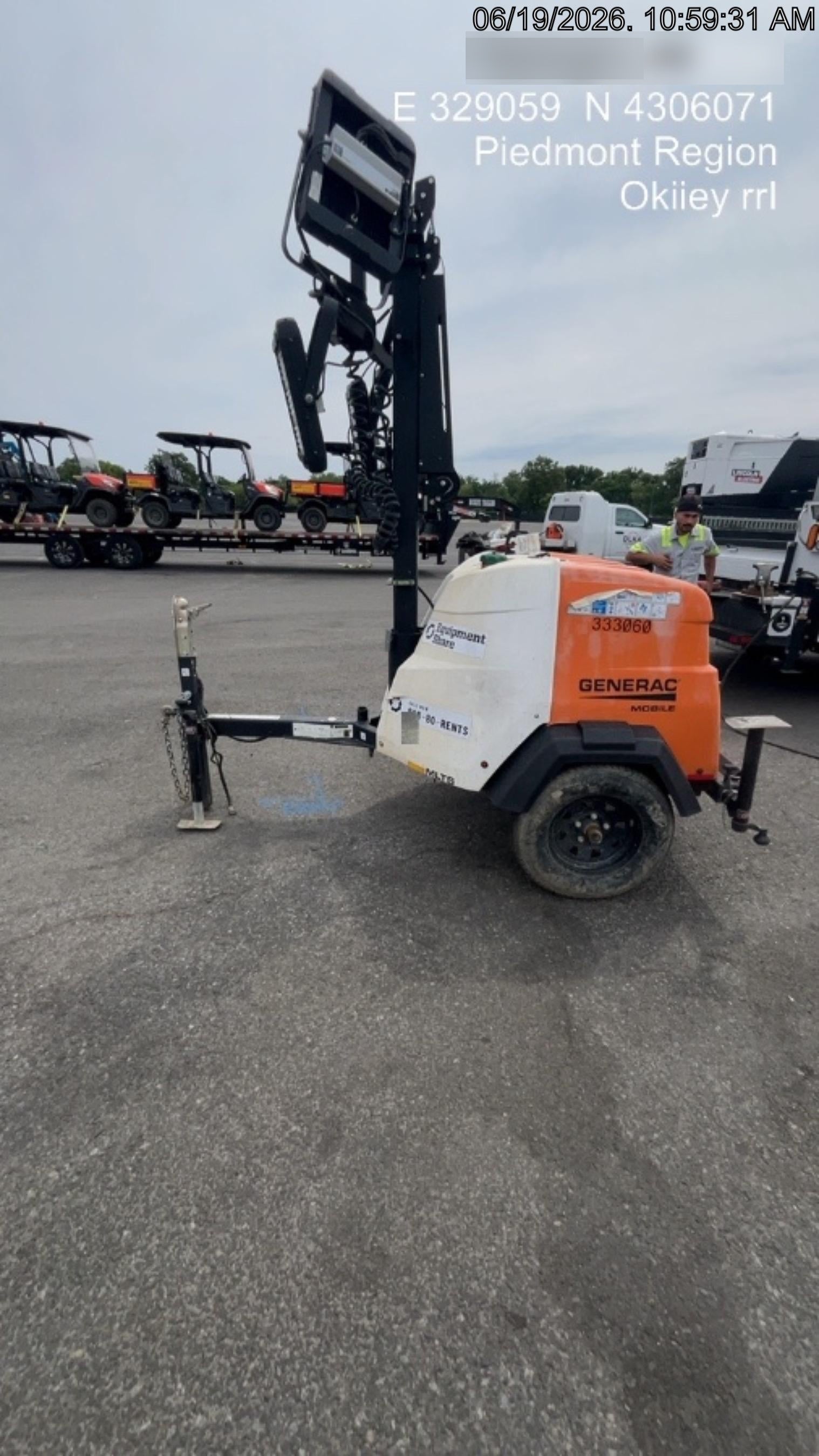 2023 Generac MLT2 Diesel, Flex Switch 120V Input, Powerzone Controller, (4) 320W LED Lights, 4kW Generator, 39.9 Gal Fuel Tank, 2" Ball, T3