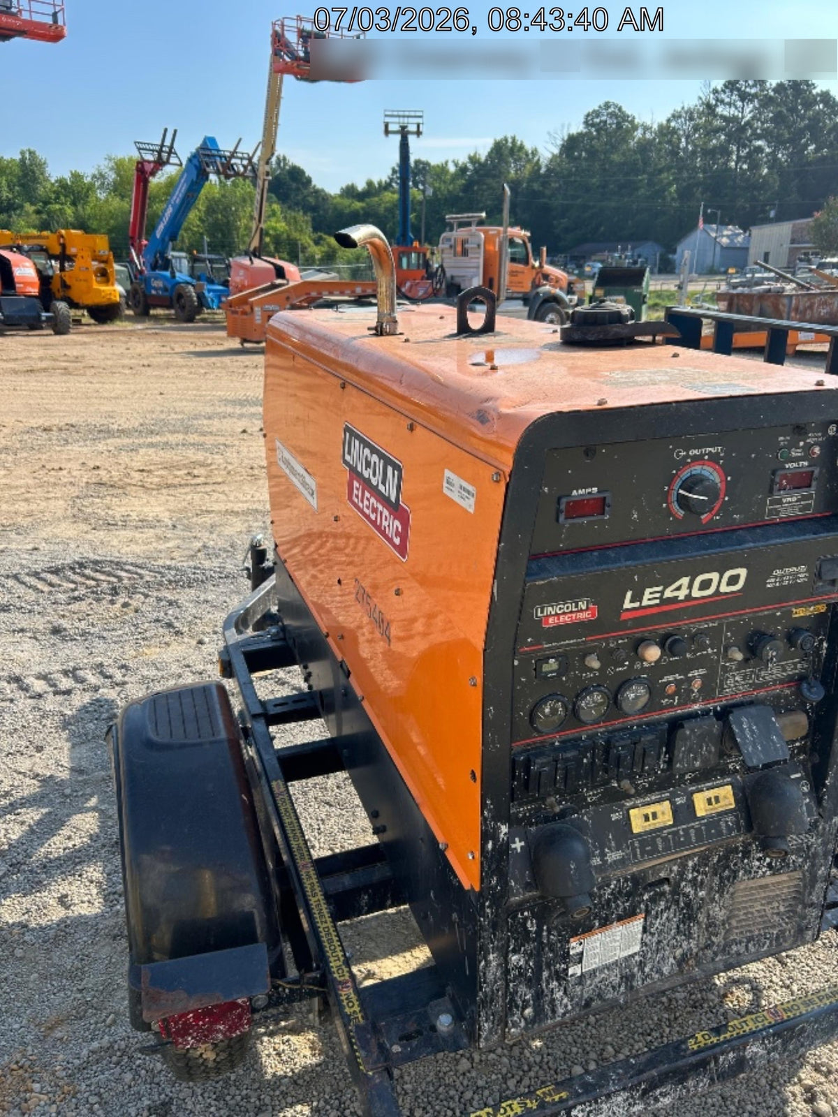 2022 Lincoln Electric LE400 Kubota V1505, Trlr, Cable Rack, Light Kit, ES Decals, T3