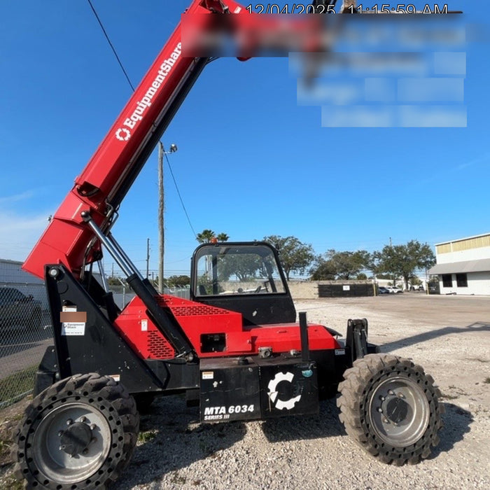 2020 Manitou MTA6034 Canopy, Solid Tires, Work Lights, Beacon, Aux Hydraulics, Back up Alarm, Mirrors, ES Keypad