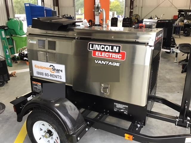 2018 Lincoln Electric Vantage 322 Lincoln Vantage 322 Welder Ready Pak 3 - Vantage 322, Trailer, Fender and light kit, Cable rack