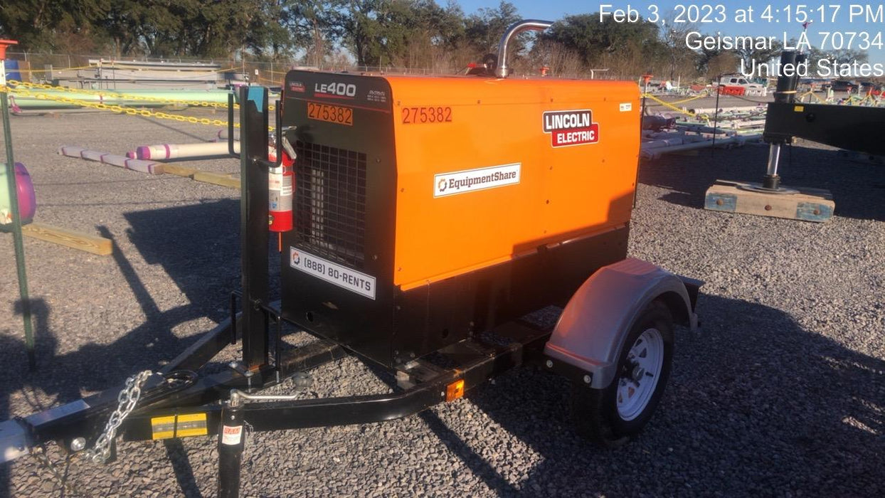 2022 Lincoln Electric LE400 Kubota V1505, Trlr, Cable Rack, Light Kit, ES Decals, T3