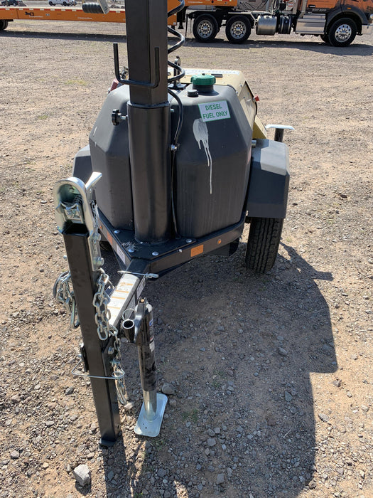 2022 Allmand NLV3GR (4) LED Light Fixture 350W, 23' Vertical Mast, 3kW Prime, Towable, ES Decals, T3