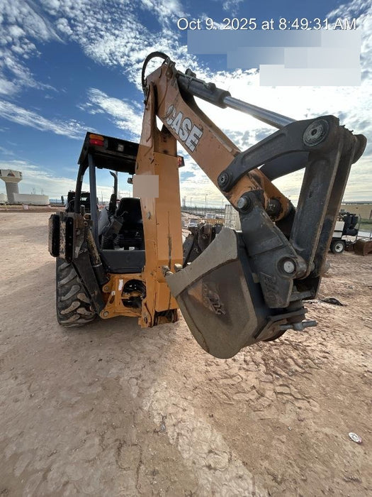 2019 Case 580N EP Canopy, 4WD, 1-Way Aux Hydraulics, Pilot Controls, Ride Control and Loader Aux Hydraulics, 900 LB. Front CWT, 82" HD LONG LIP (1 CU. YD.) W/BOCE AND LIFT EYES, FLIP OVER/STABILIZER PADS COMB