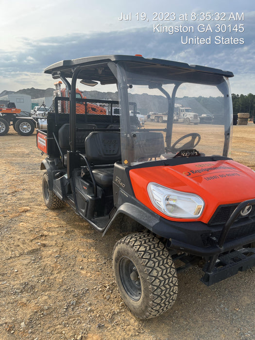 2021 Kubota RTV-X1140W-H Plastic Canopy, Windshield Acrylic Clear, LED Strobe Light, Wire Harness Kit, Back up Alarm