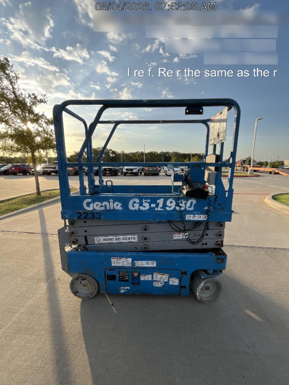 2016 Genie GS-1930 Genie GS1930 Scissor Lift