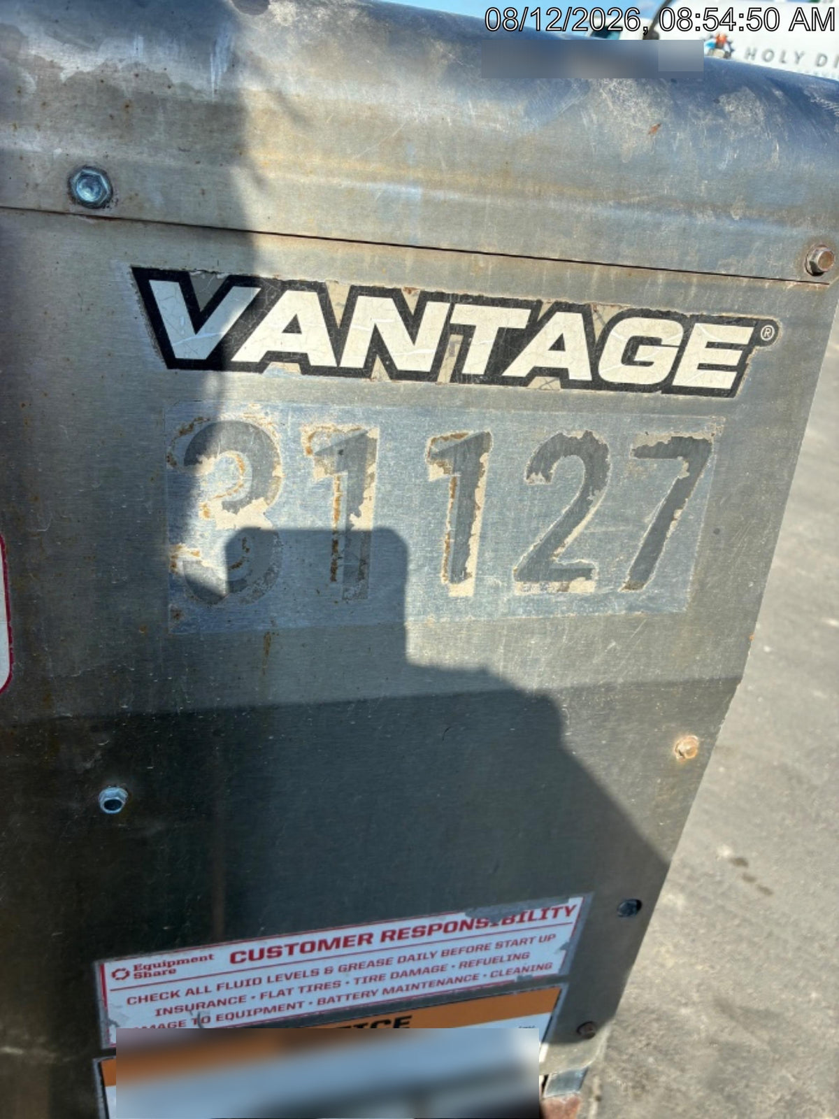 2019 Lincoln Electric Vantage 322 Welder Ready-Pak 3, Two wheel trailer, Fender and Light kit, Cable Rack