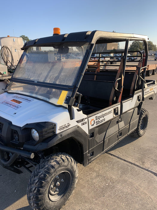 2022 Kawasaki Mule PRO-DXT Standard Options, Backup Alarm, Beacon, Plastic Hard Top, Poly Windshield, Horn Kit