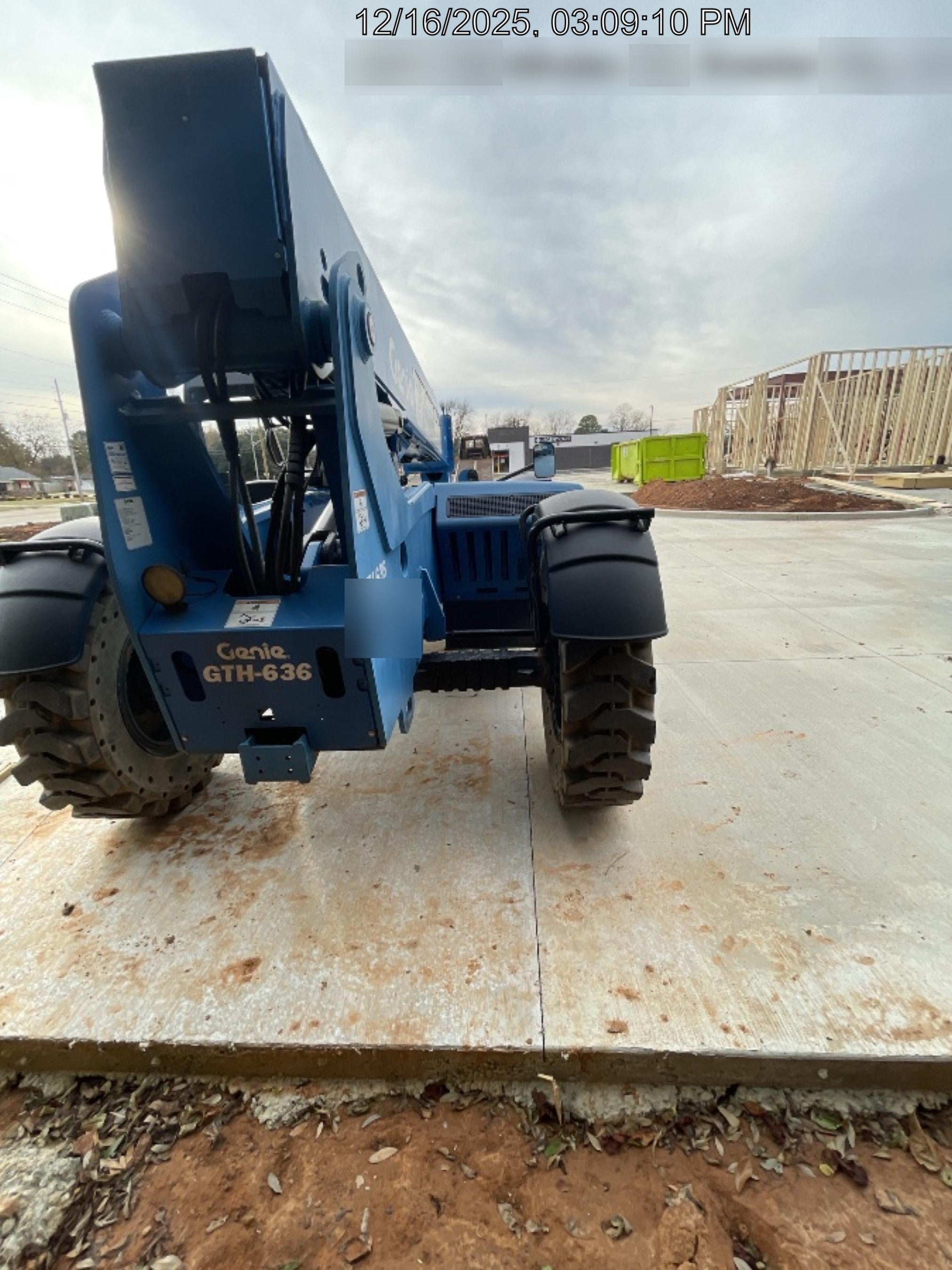 2018 Genie GTH-636 Genie GTH-636 w/Open ROPS, Work Lights, Solid Tires, RH Cab Mesh, Beacon, 48" Carriage and Forks