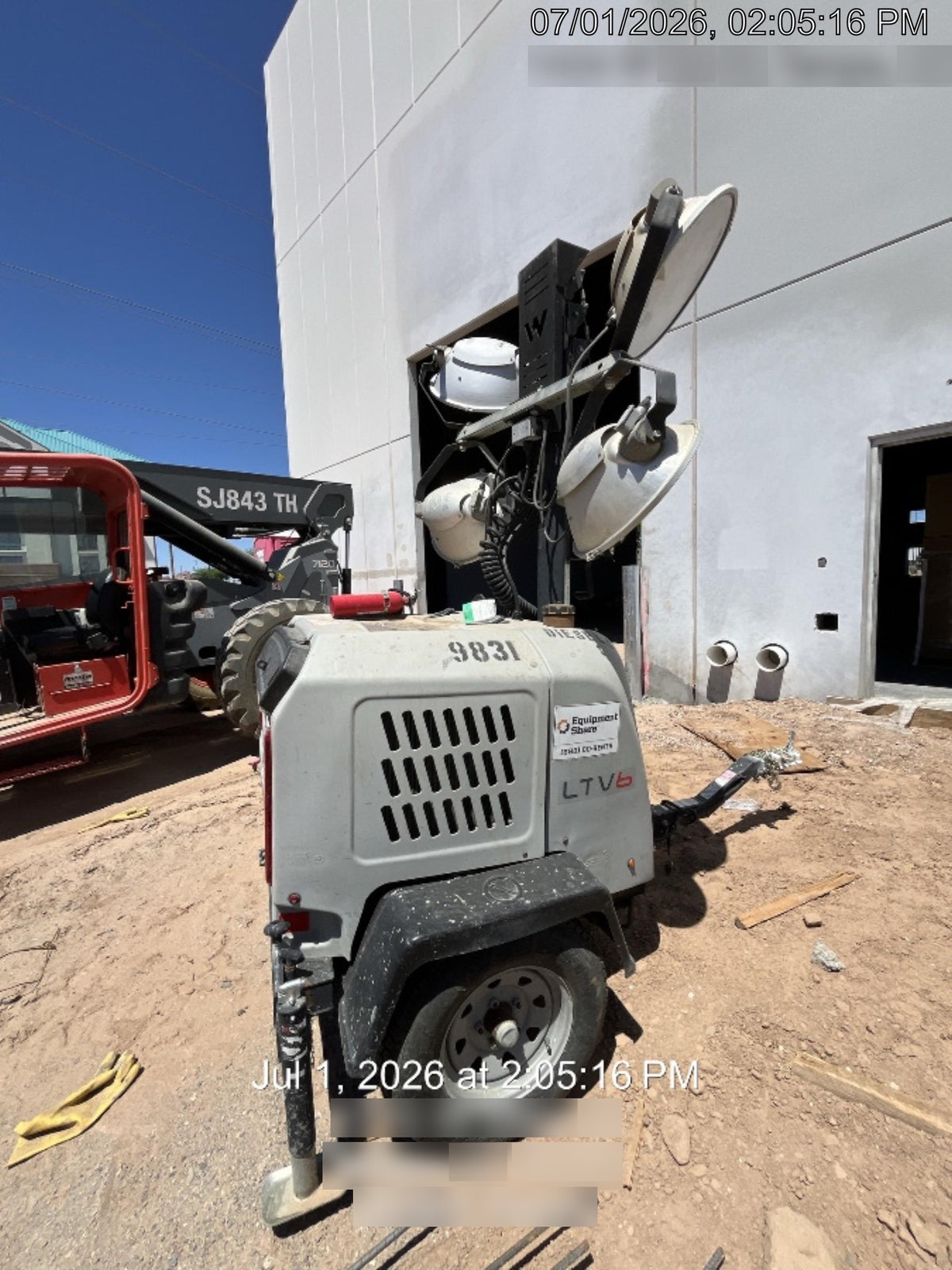 Wacker Neuson LTV6K-MH Wacker Neuson LTV6K Towable Light Tower