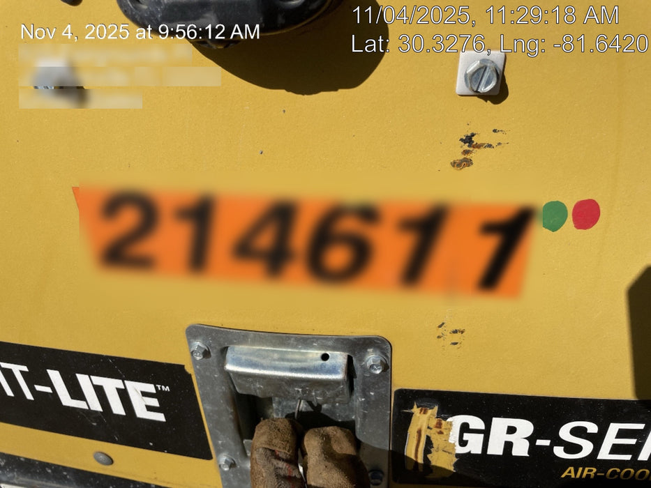 2022 Allmand NLV3GR (4) LED Light Fixture 350W, 23' Vertical Mast, 3kW Prime, Towable, Deep Sea L401, Leveling Jacks, Yanmar T4F 5.8hp