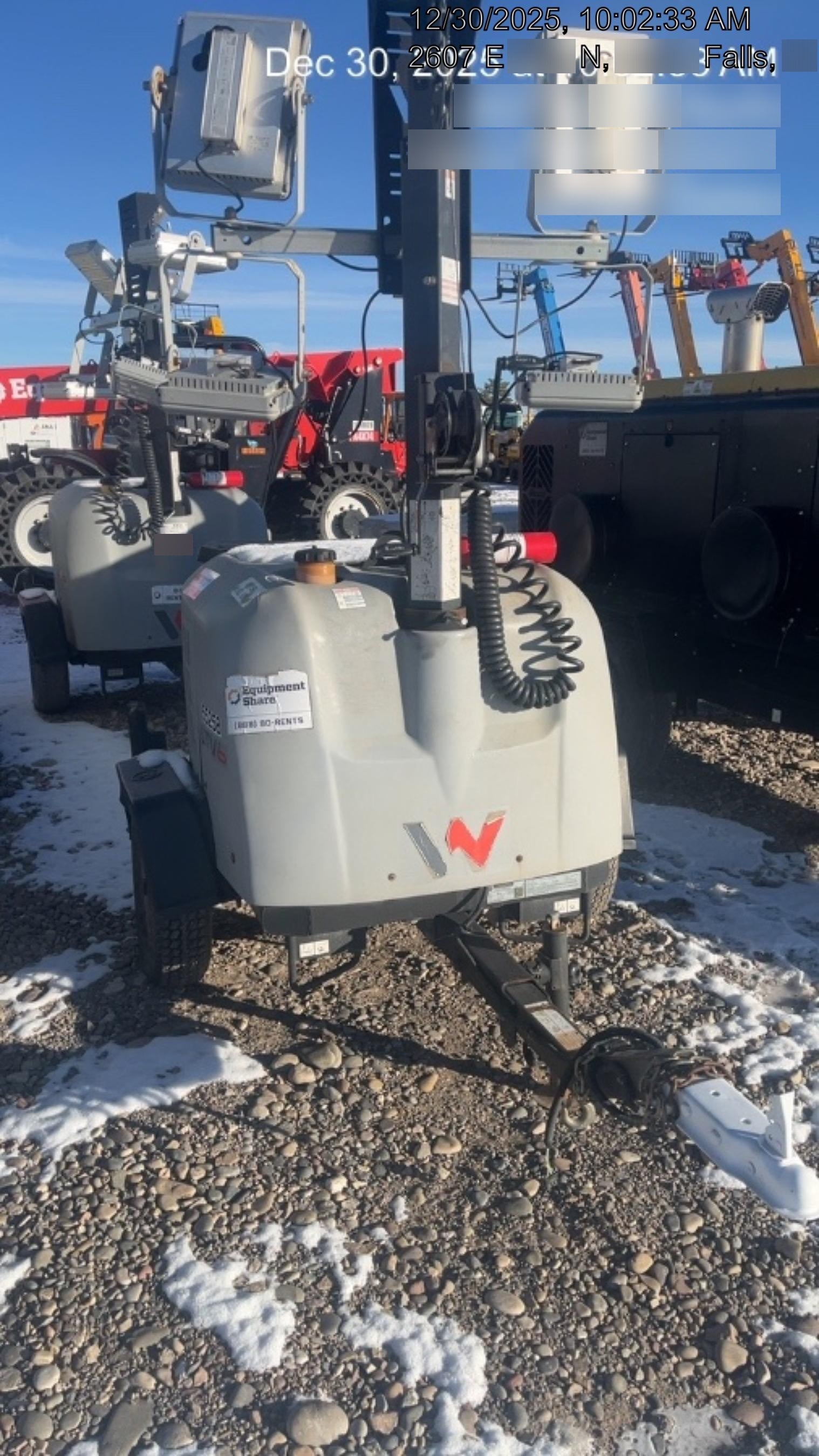 2019 Wacker Neuson LTV6K-LED Standard LED Towable Light Tower w/None