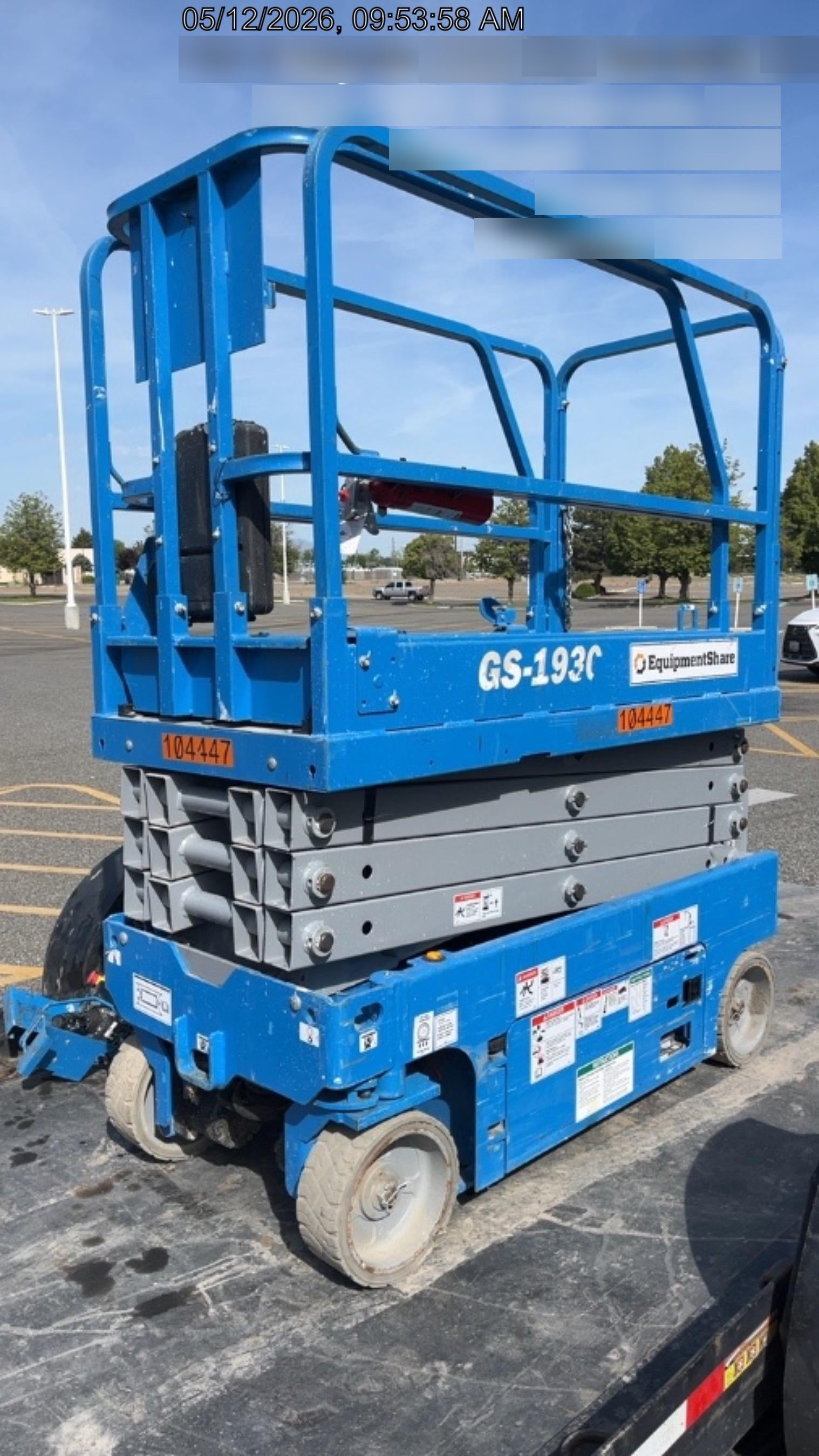 2020 Genie GS-1930 Standard Machine, 800W Inverter