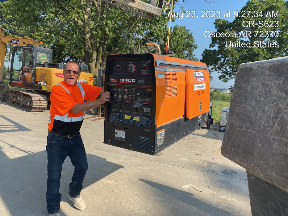 2022 Lincoln Electric LE400 Kubota V1505, Trlr, Cable Rack, Light Kit, ES Decals, T3