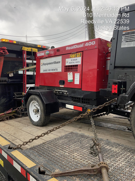 2022 Shindaiwa DGW400MDL Kubota D902 Engine, 23 HP, Dual Op Welder, Wire, Arc, Droop Stick, Tig, and CC Stick Functionality, Simulphase, 3 Phase and 1 Phase Gen Output, Single Axle NB Trlr, Slr Trckl Chrg 12V 12W, Fire Ext