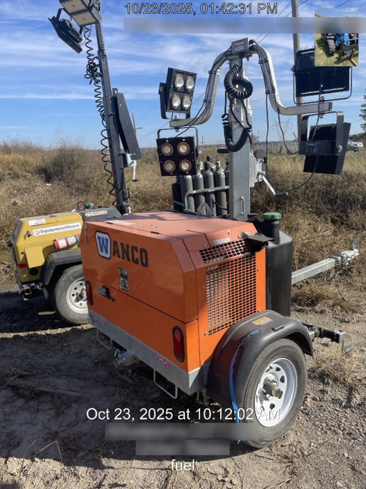 2024 Wanco WLTT-4MM4K Diesel, Deep Sea Controller, Shore Power Plug, Auto Start, (4) 350W LED Floodlights, 4kW Generator, 60 Gal Fuel Tank, 2" Ball, T3