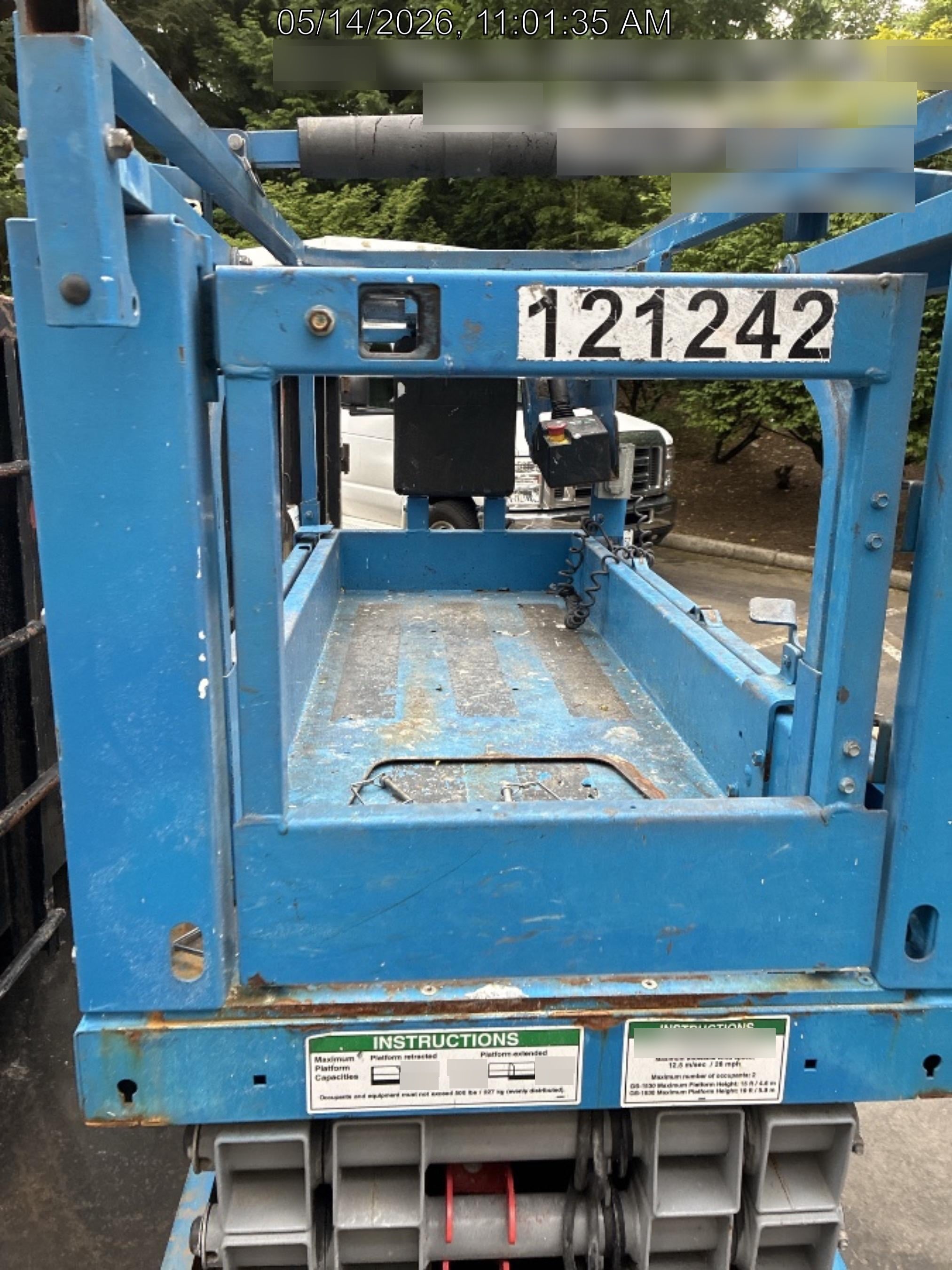 2020 Genie GS-1930 Solid Non Marking Tires, Beacon, Folding rails with half height swing gate, Telematics